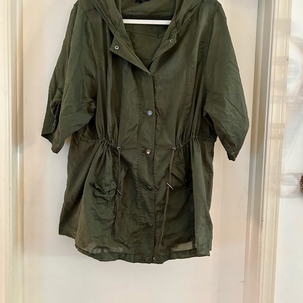 Torrid Olive Utility Jacket with Hood